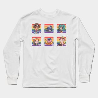 Pride Summer Gaming Sticker Pack 03 Long Sleeve T-Shirt